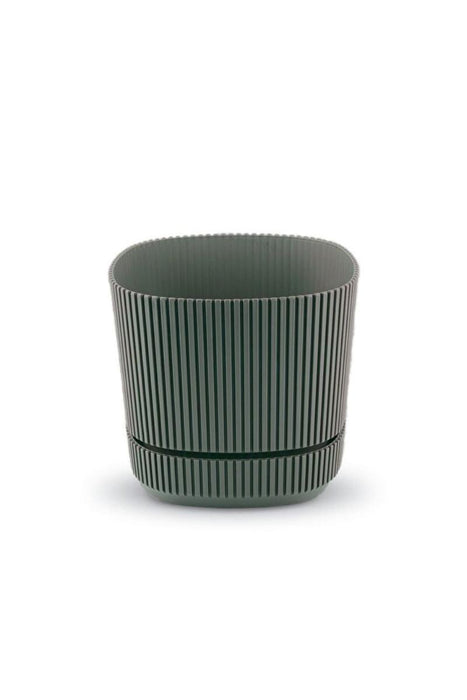 FLOWER POT PERA PVC 13 CM GREEN