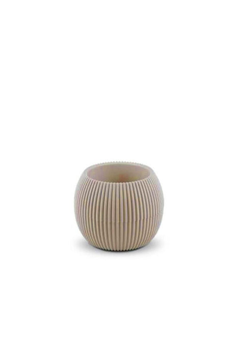 FLOWER POT CORAL PVC D9 CM BEIGE