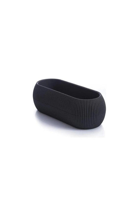 FLOWER POT CORAL PVC 21X8 CM ANTHRACITE