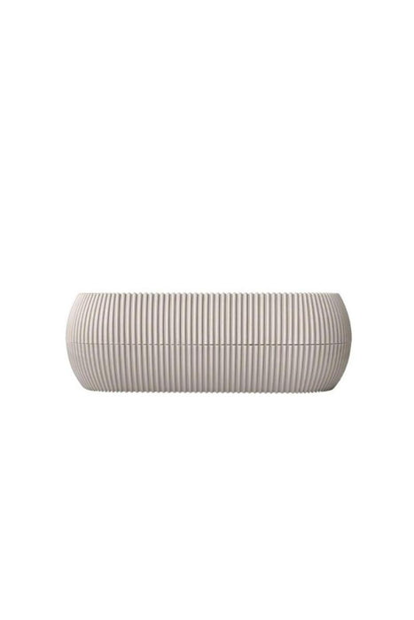 FLOWER POT CORAL PVC 21X8 CM CREAM