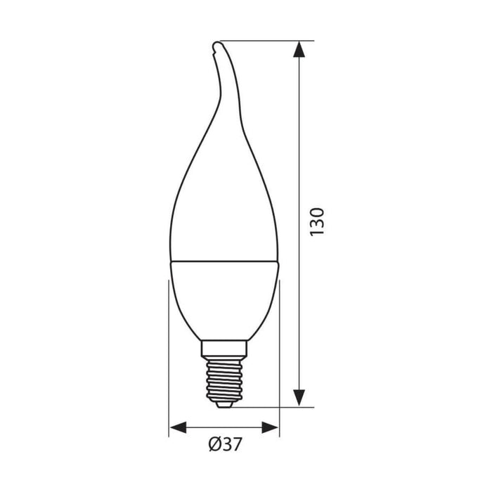 LED LAMP CAMEO FCL 5W E14 WW 3000K
