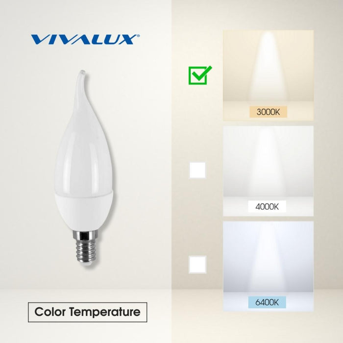 LED LAMP CAMEO FCL 5W E14 WW 3000K
