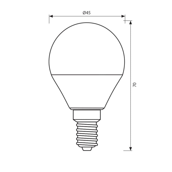 LED LAMP CERAMIC CLG 3W E14 WW 3000K