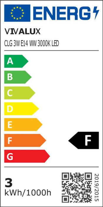 LED LAMP CERAMIC CLG 3W E14 WW 3000K