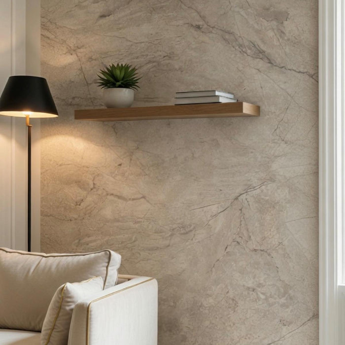 SELF-ADHESIVE WALLPAPER TRAVERTINE 120X280 BEIGE