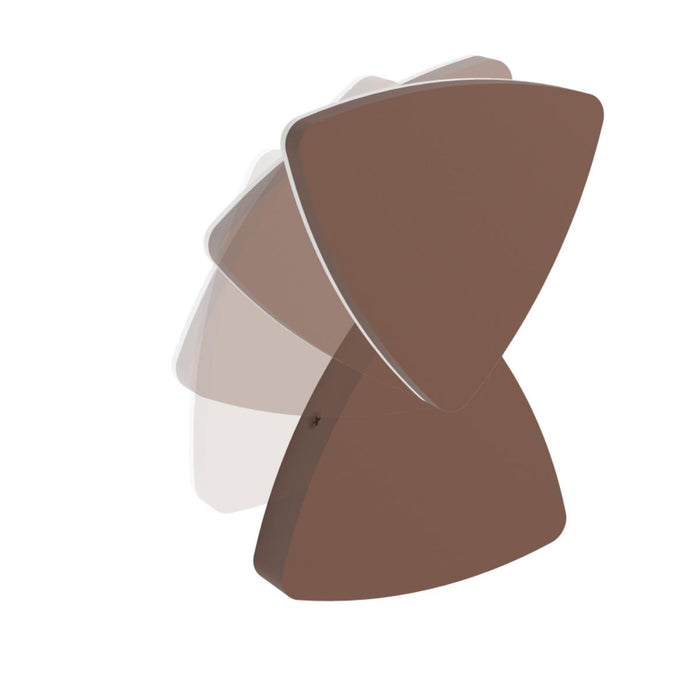 LED WALL LIGHT PEDERSANO 8W TRIANGULAR BROWN