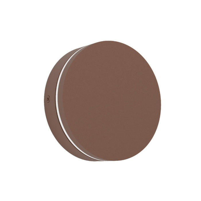 LED WALL LIGHT PEDERSANO 8W ROUND BROWN