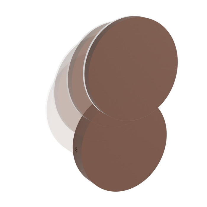 LED WALL LIGHT PEDERSANO 8W ROUND BROWN