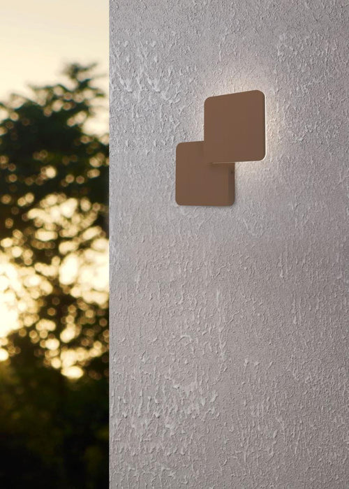 LED WALL LIGHT PEDERSANO 8W SQUARE BROWN