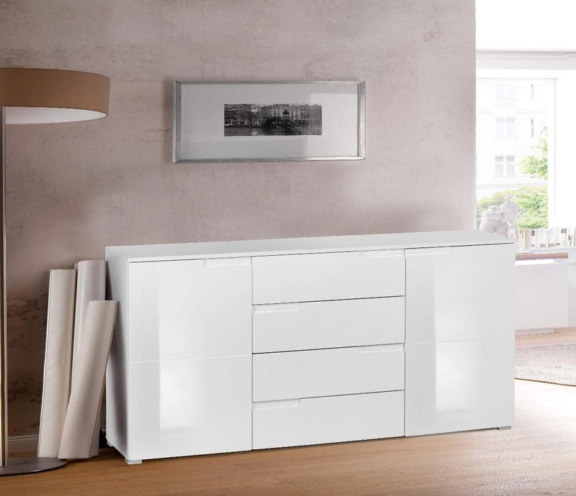 DRAWER SPICE 4 WHITE LACQUER 165X40X80