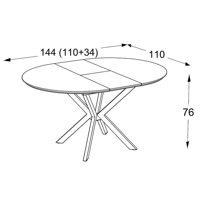 DINING TABLE AMADEO HAZAR SUPER MATTE