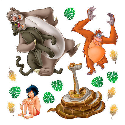 DISNEY STICKER 30X30 CM./1 JUNGLE BOOK PART