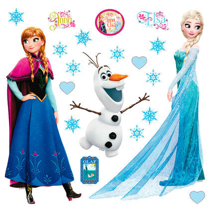 DISNEY STICKER 30X30 CM./1 PIECE THE FROZEN KINGDOM