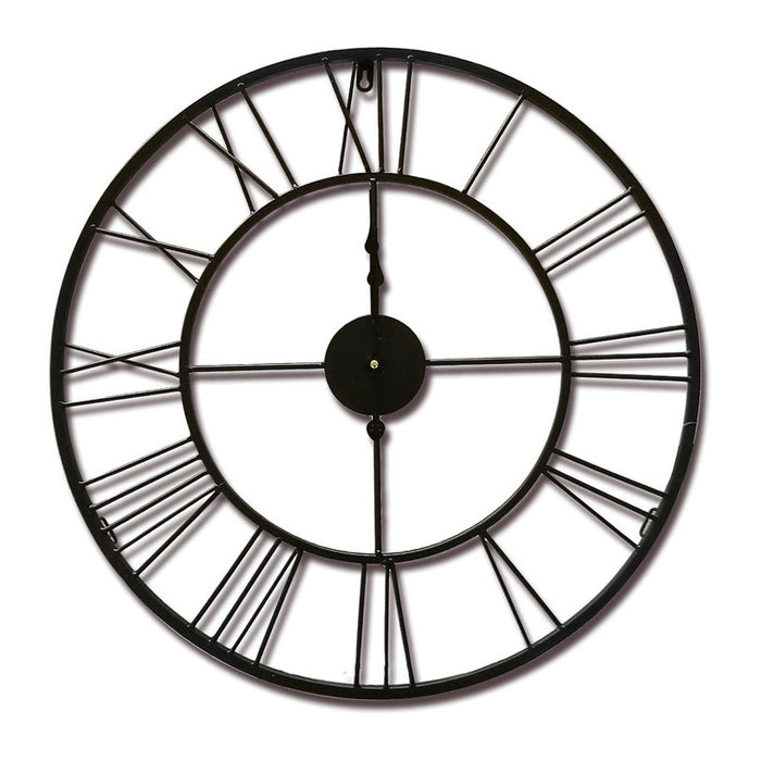 WALL CLOCK METAL BLACK F60 CM.