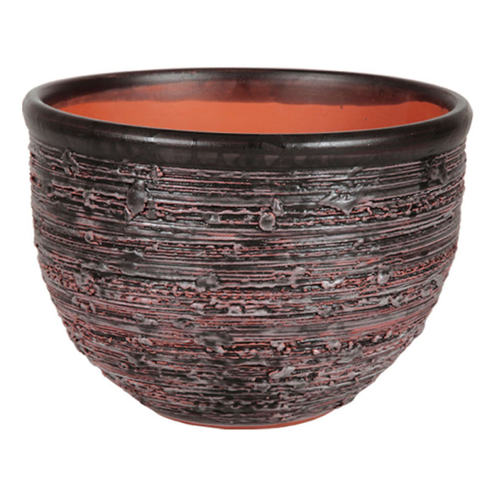 CERAMIC POT F16CM ANTIQUE