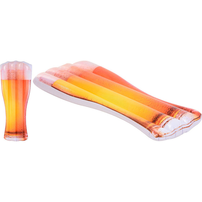 INFLATABLE MATTRESS 180X75CM BEER