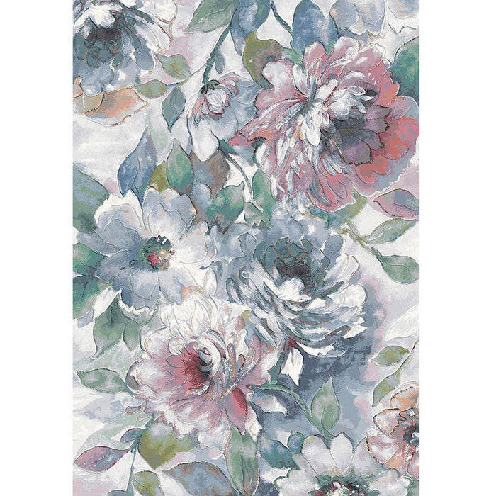 CARPET ARGENTUM 160X230 CM. BLOOMING BLUE