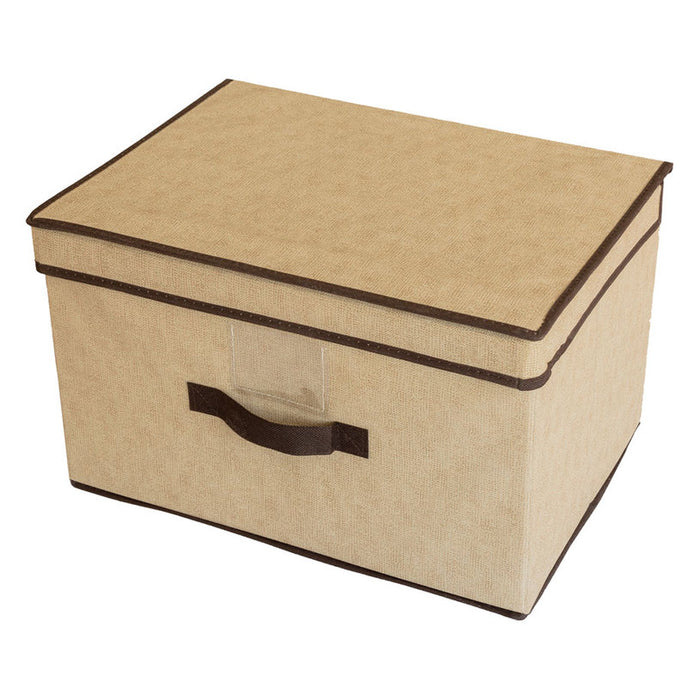 TEXTILE BOX WITH LID 40X30X25 CM.
