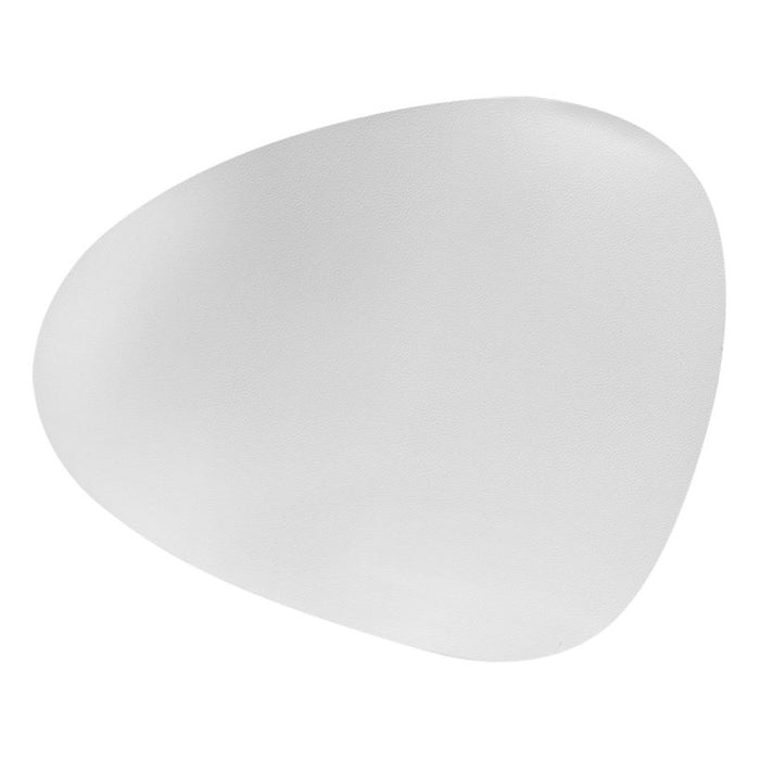 WHITE LEATHER TABLE MAT