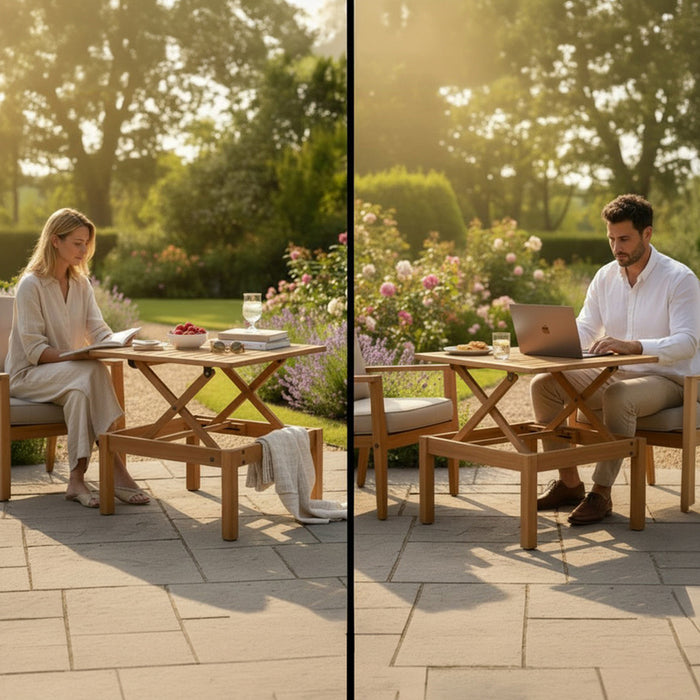 GARDEN TABLE 62X82X63CM HD-8006