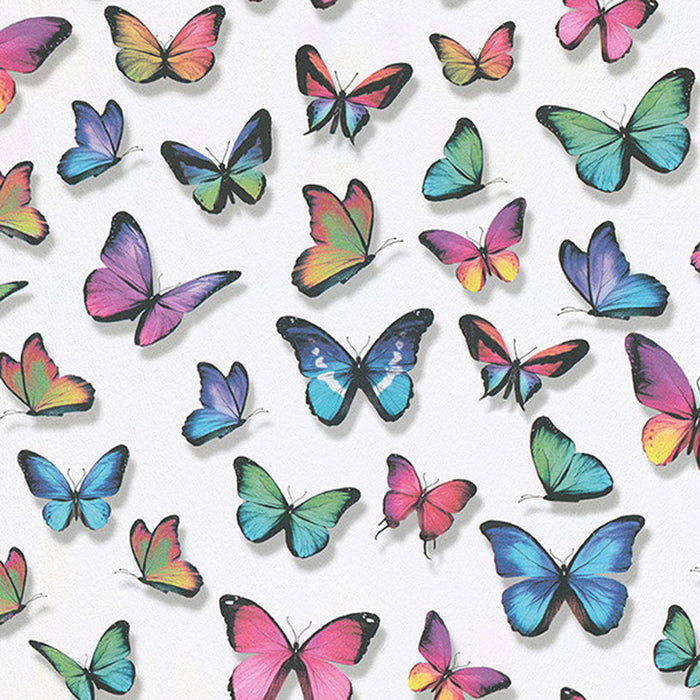 COLORED BUTTERFLY DUPLEX WALLPAPER