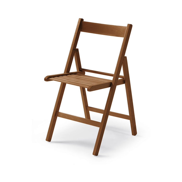 FOLDING WOODEN CHAIR FLEX WALNUT 42.5X47.5X79 CM.