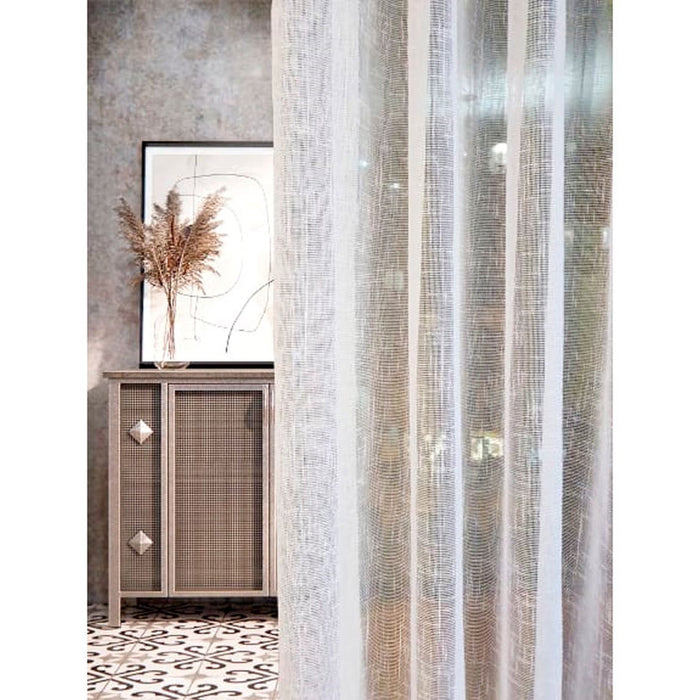 TRANSPARENT CURTAIN 150X270 CM. NETWORK WHITE