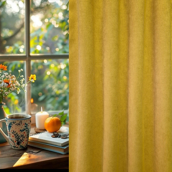 Dense CURTAIN 150X270 CM. MUSTARD
