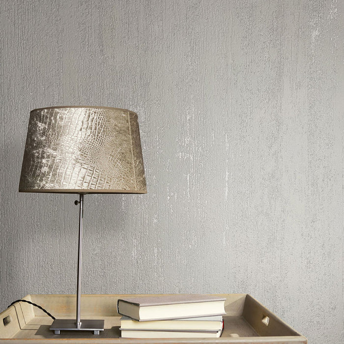 WALLPAPER VINYL PLASTER GRAY