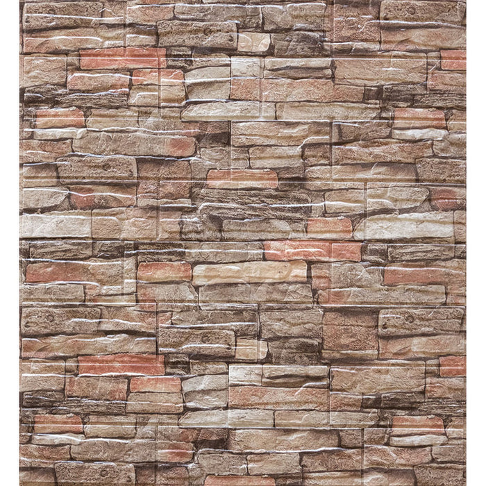 SELF-ADHESIVE PVC PANEL 70X77X0.5 CM. STONE