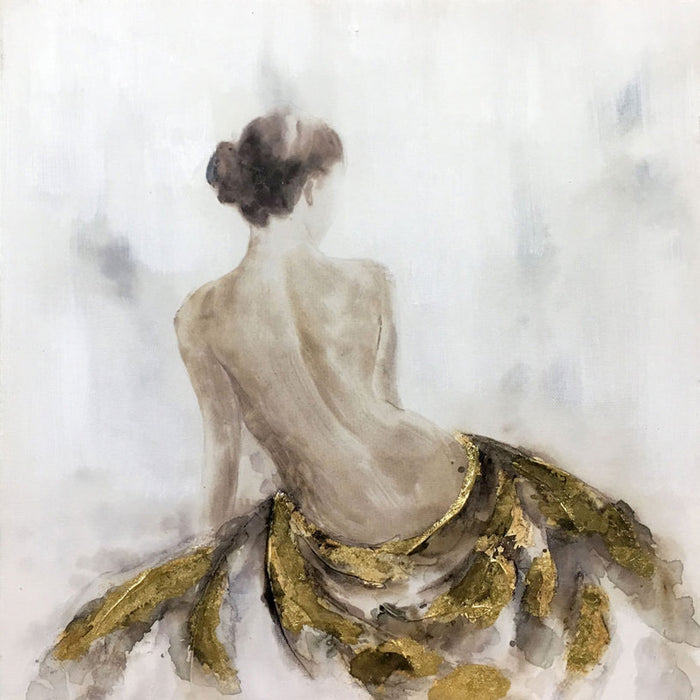 OIL PAINTING 35X35 CM. WOMAN