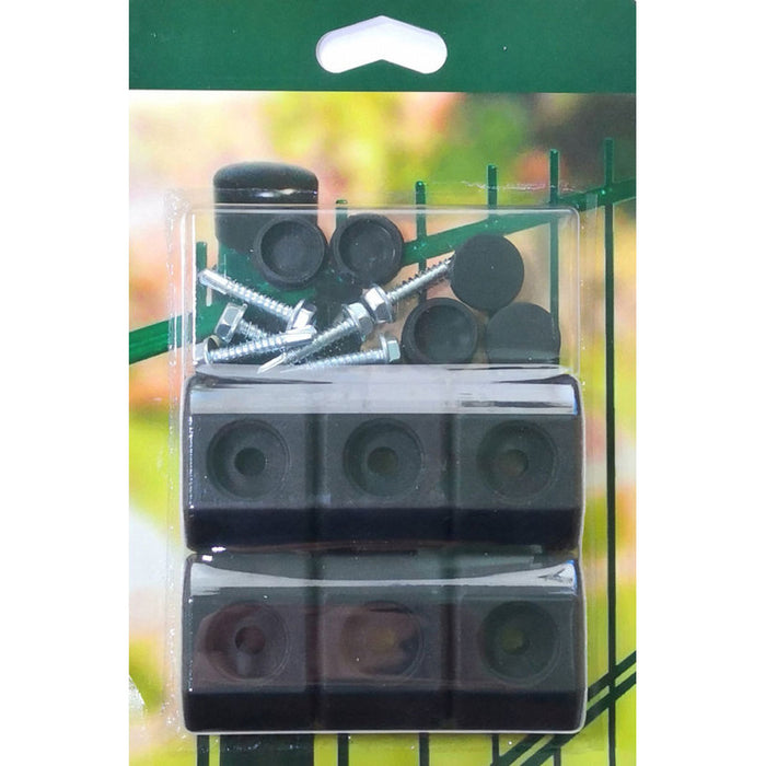 PANEL FIXTURE WITH SCREW FOR FENCE POST 6PCS 8761