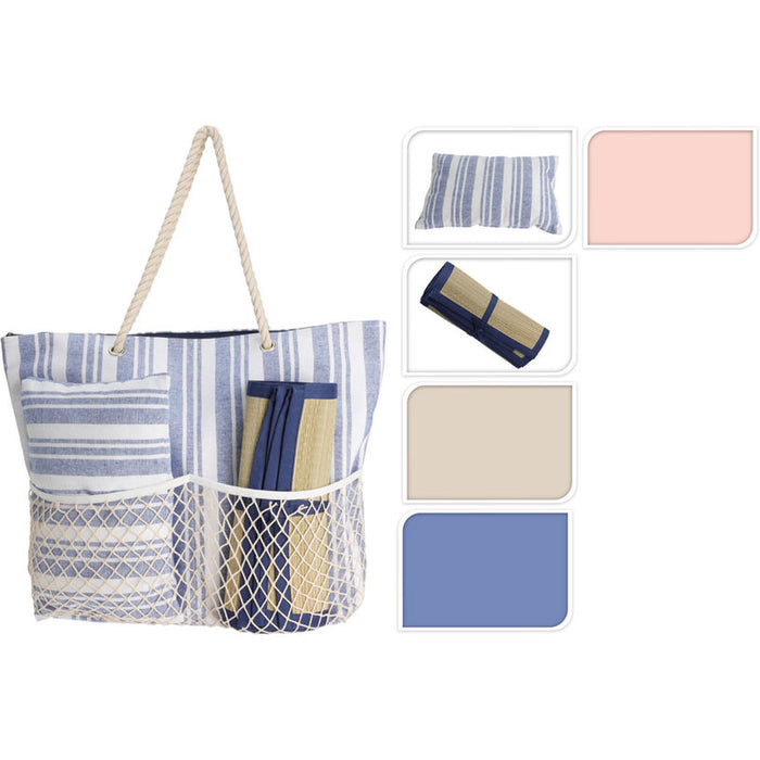 BEACH BAG WITH PILLOW AND MAT C86000410