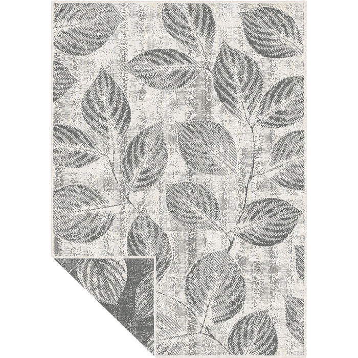 BRUSSELS CARPET 160X230 CM GRAY LEAVES CREAM