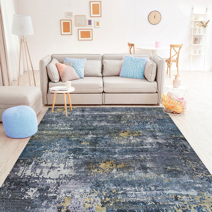 CARPET VALENCIA 80X150 CM IMPRESSION BLUE