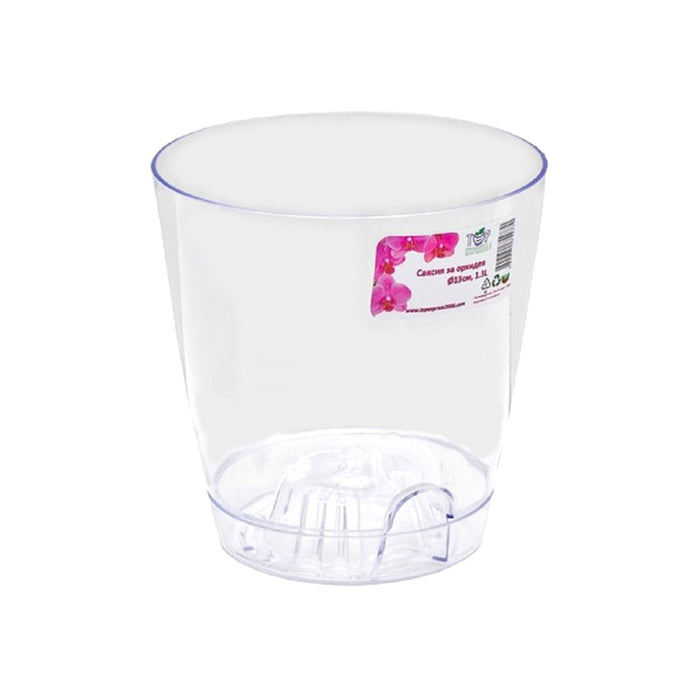 PLASTIC POT F13CM FOR ORCHID