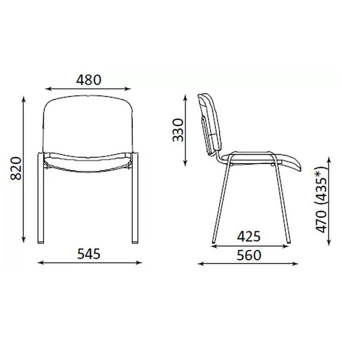 VISITOR'S CHAIR ISO C-11 - BLACK