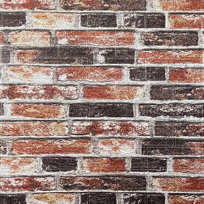 SELF-ADHESIVE PVC PANEL 70X77 CM RED BRICKS