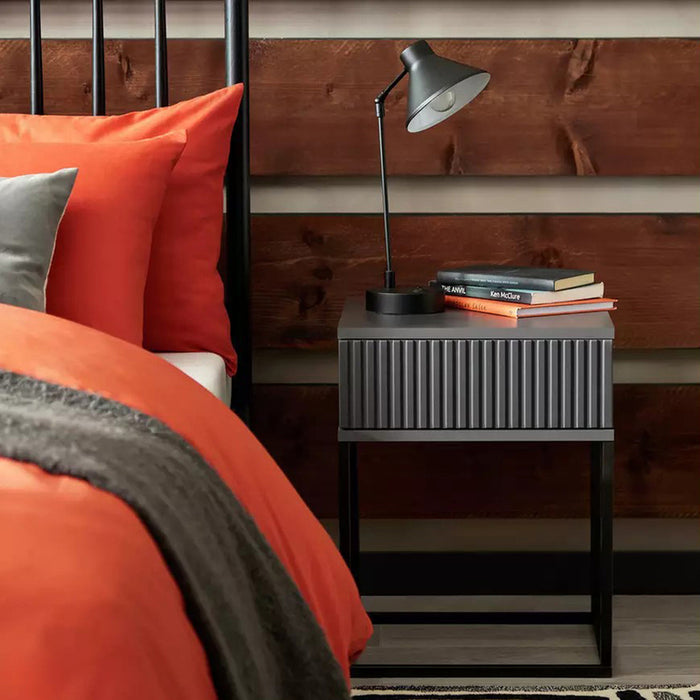 BEDSIDE CABINET ON FRAME ANTHRACITE