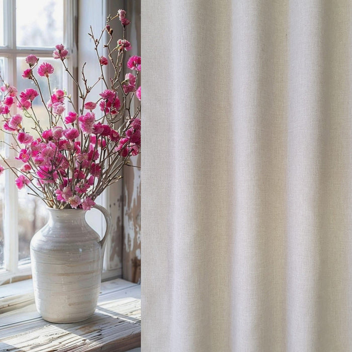CURTAIN DENSE 150X270 CM LINEN CREAM
