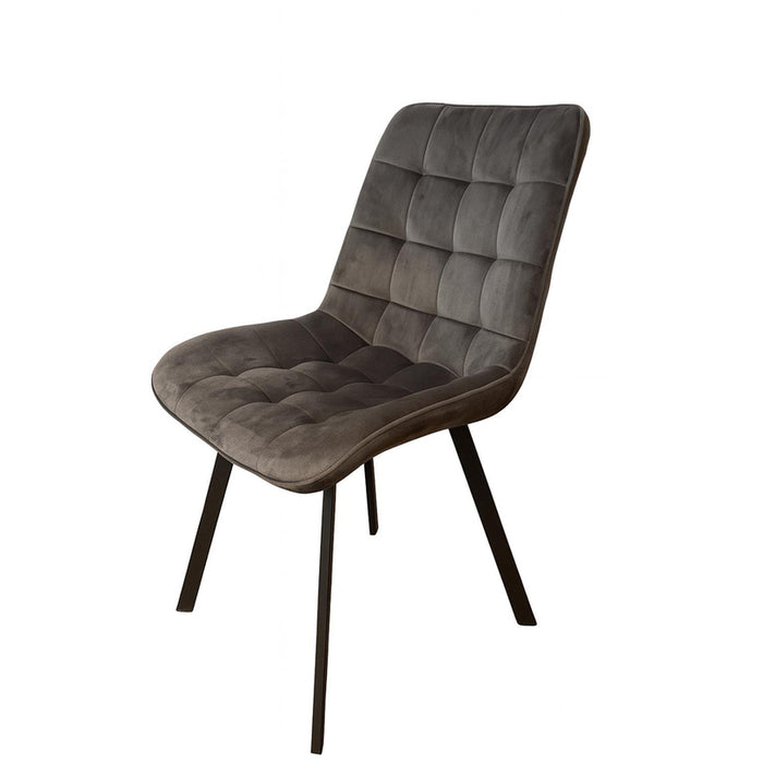 DINING CHAIR SQUARE GRAY