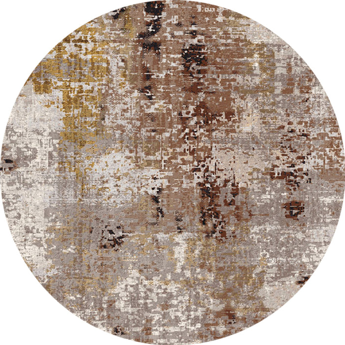 CARPET EVEREST BEIGE-BROWN Φ80 CM