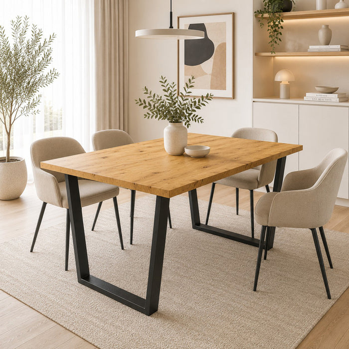 LOUISVILLE DINING TABLE 140 OAK ARTISAN
