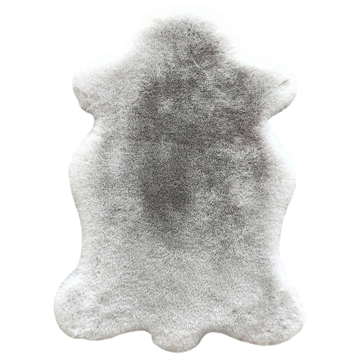 CARPET ECO LEATHER KINGOLI GREY 55X80 CM