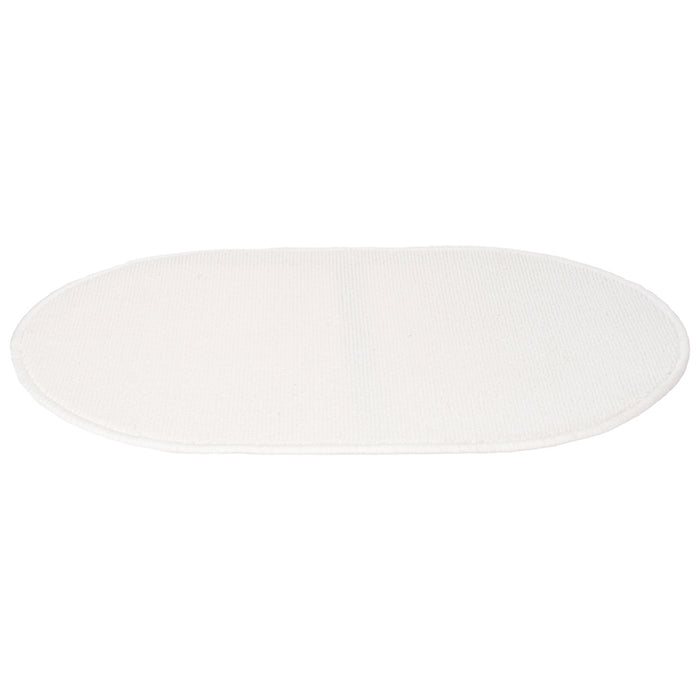 OVAL RUGS 45X67 CM WHITE