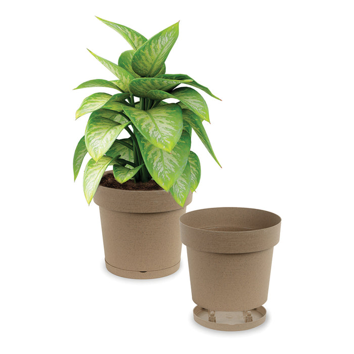 PLASTIC FLOWER POT Φ35CM MELROSE WOODY
