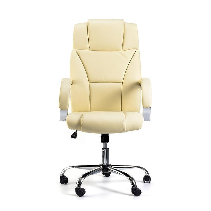 Director's chair Aida, eco-leather, cream