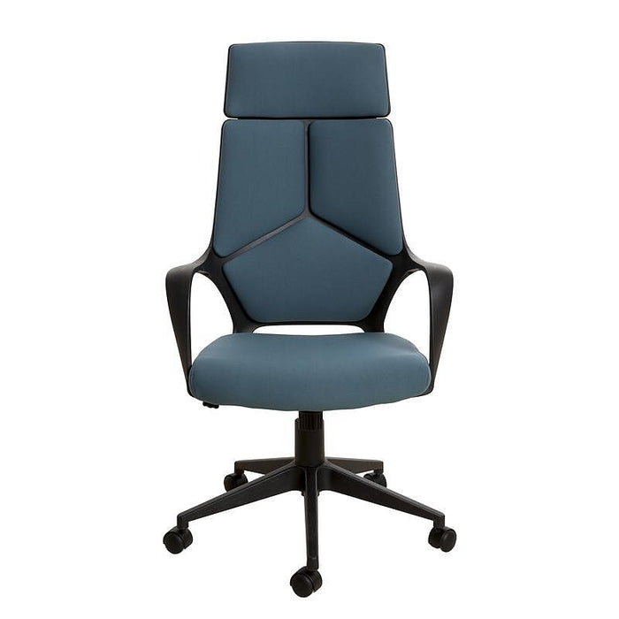 Executive chair Force Black, damask, dark mint