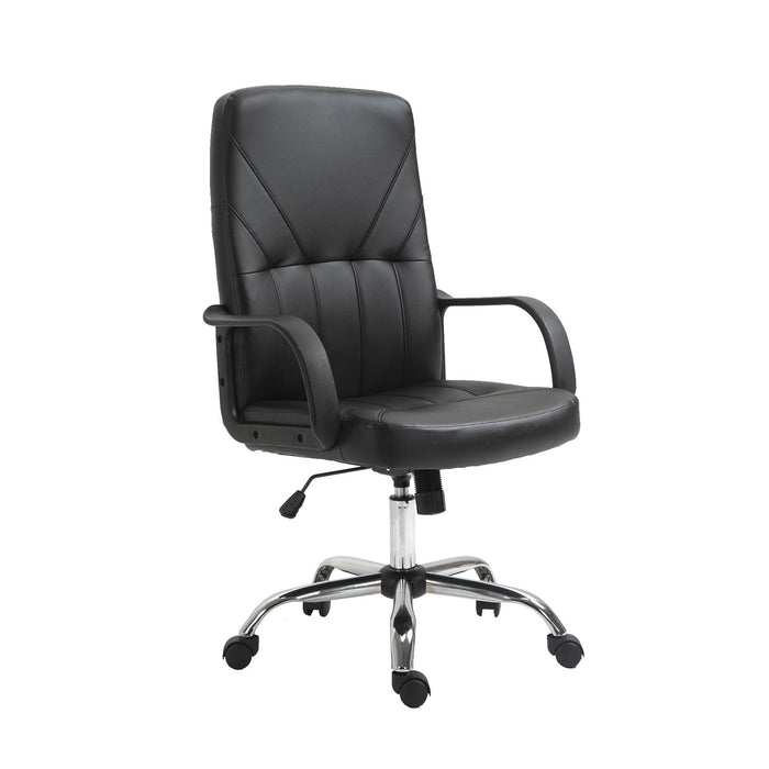 Director's chair Mega Chrome, eco-leather, black