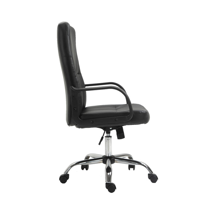 Director's chair Mega Chrome, eco-leather, black